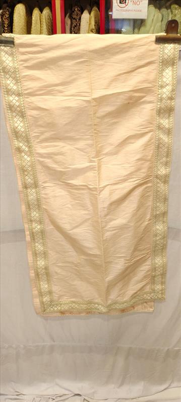 2946 PEACH PLAIN SHAWL-N110 SHAWL K B Dresswala