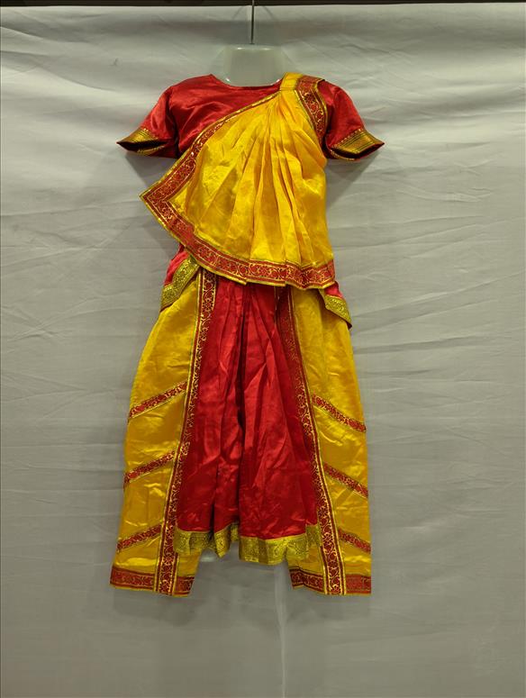426 GOLDEN RED BHARATNATYAM BHARATNATYAM K B Dresswala