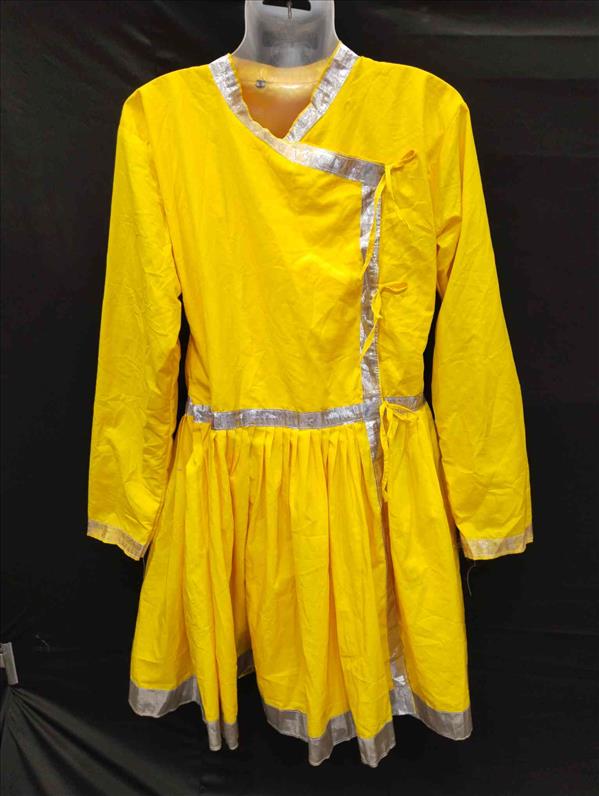 4332 GOLDEN COTTON SLIVER BORDER-10 ANGARKHA K B Dresswala