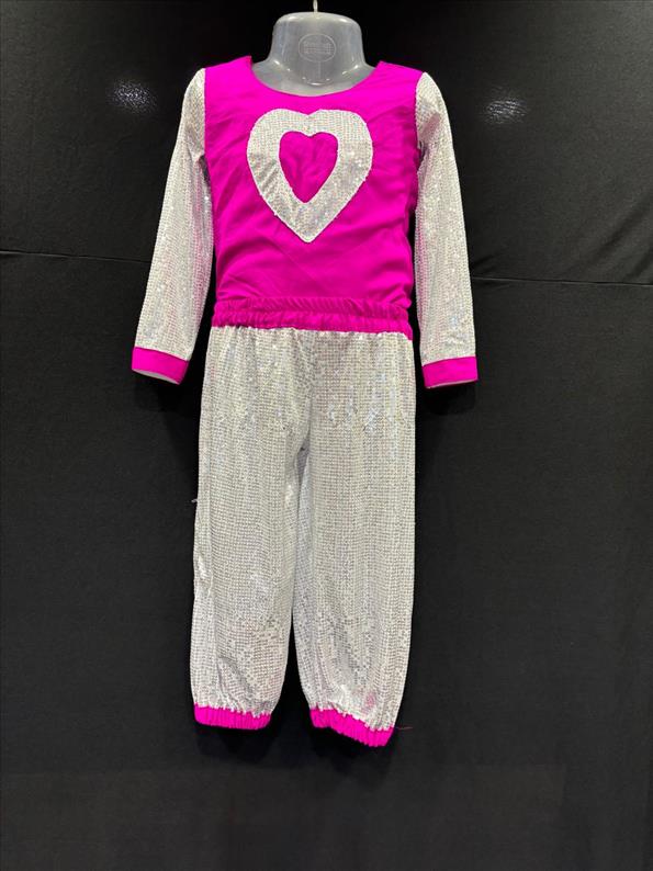 4658 PINK AND WHITE TIKKI  BOY  Western Dance K B Dresswala