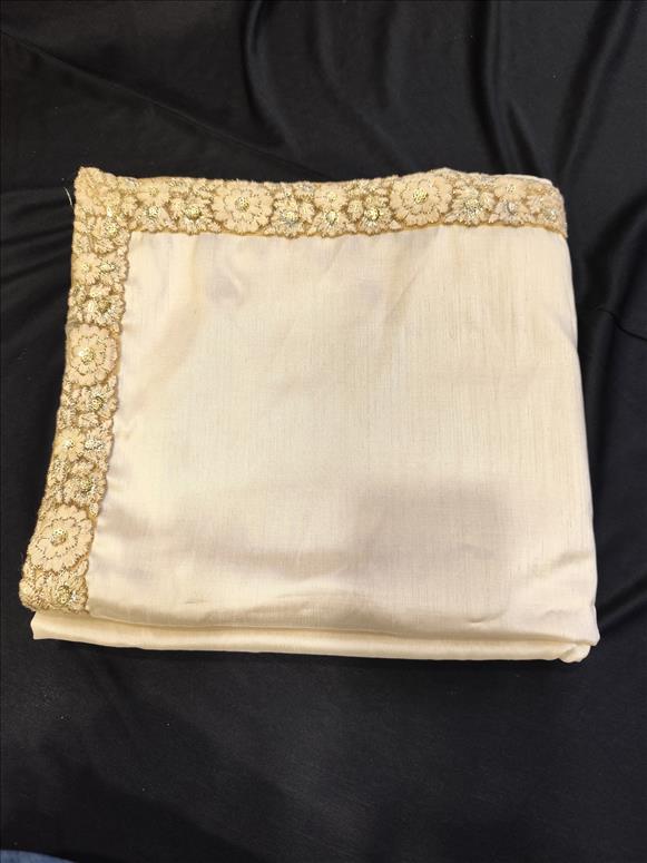 7863 CREAM BISCUIT  SHAWL K B Dresswala