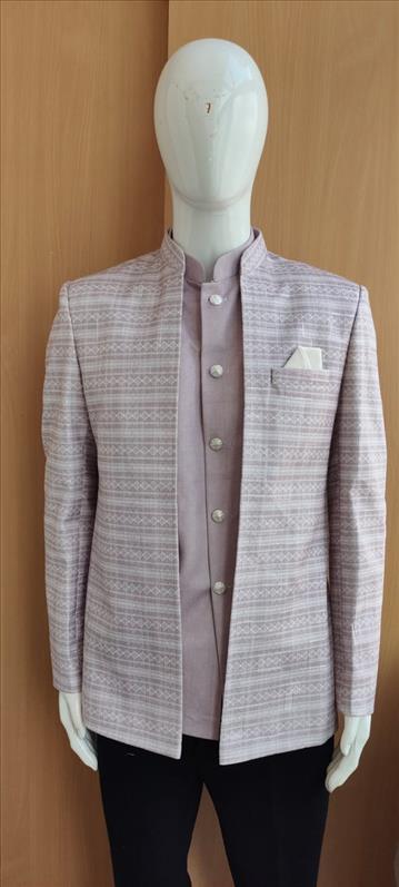 8163 NEW PASTEL PINK WHITE DESIGN JODHPURI JODHPURI K B Dresswala
