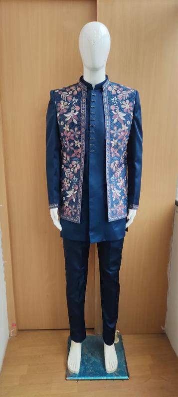 8185 - 2053 NEW RAMA FLOWER KOTI INDOWESTERN  INDOWESTERN SHERWANI K B Dresswala